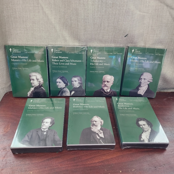 The Great Courses Great Masters His Life In Music Cds + Guidebooks Lot of 7 -NEW - Picture 1 of 11